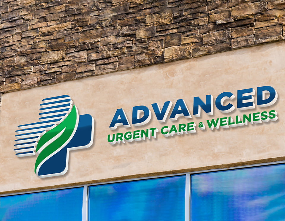 Advanced Urgent Care & Wellness exterior logo.