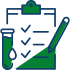 Covid and lab testing icon.